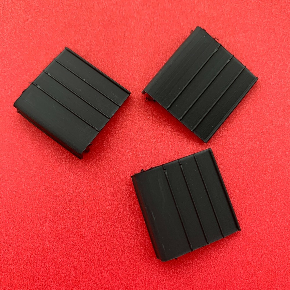 4 Pack - Black Pull Tabs for Window Screens - Hard PVC