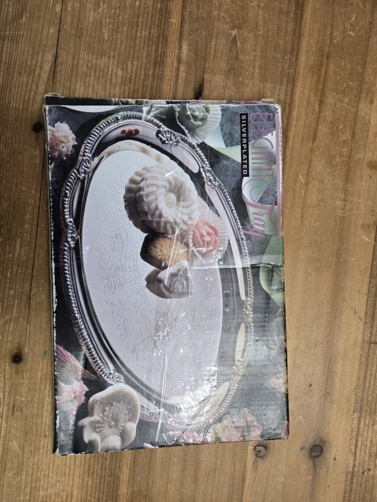 New Old Hampshire Silver Plated Elegant Serving Tray Small 9x7