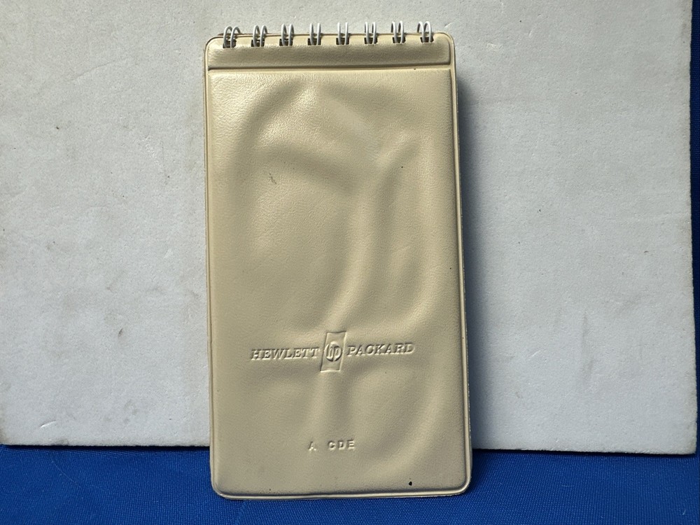 Vintage HP Hewlett-Packard Blank Program Cards Case w/ Handwritten Programs