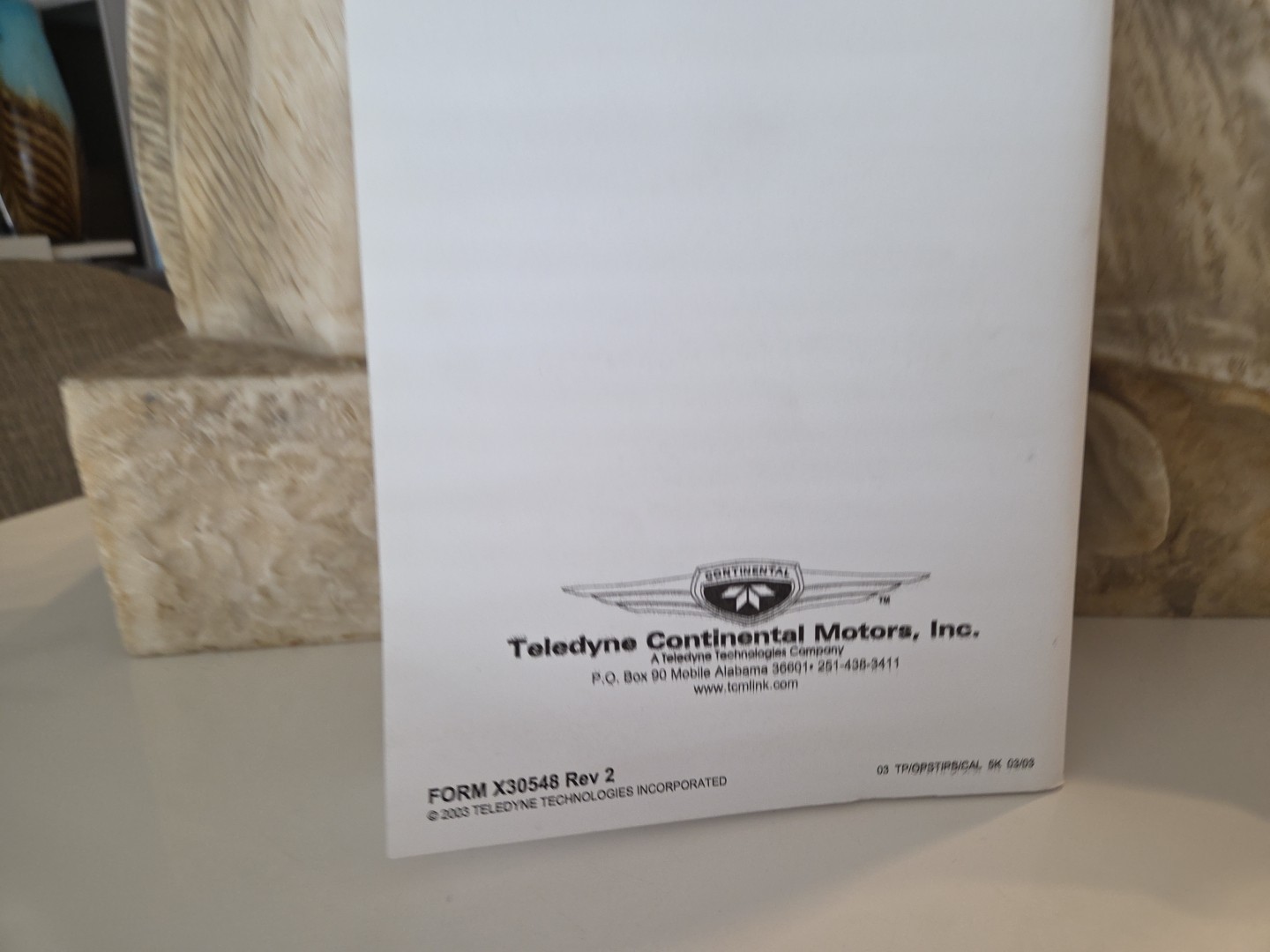 Aviation Teledyne Continental Motor's - Tips on Engine Care-2003 (Read)