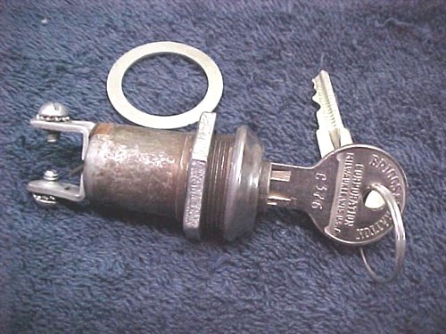 NOS Ignition Switch Lock & Keys Antique Cushman Motor Scooter