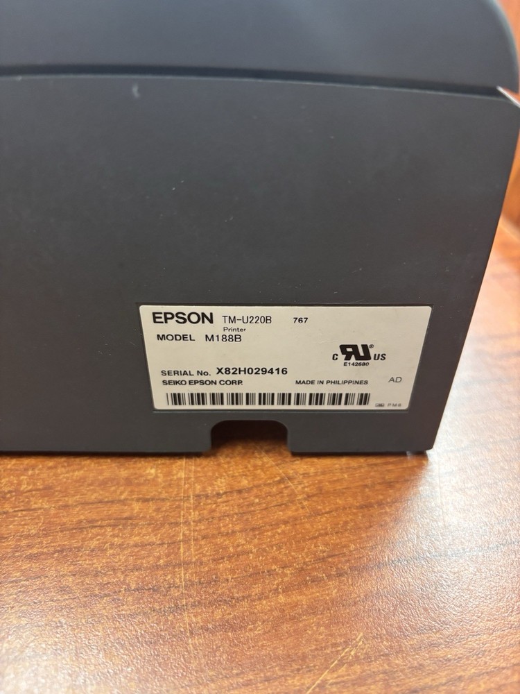 EPSON TM-U220B M188B Dot Matrix Kitchen/Bar POS Receipt Printer - PRE OWNED