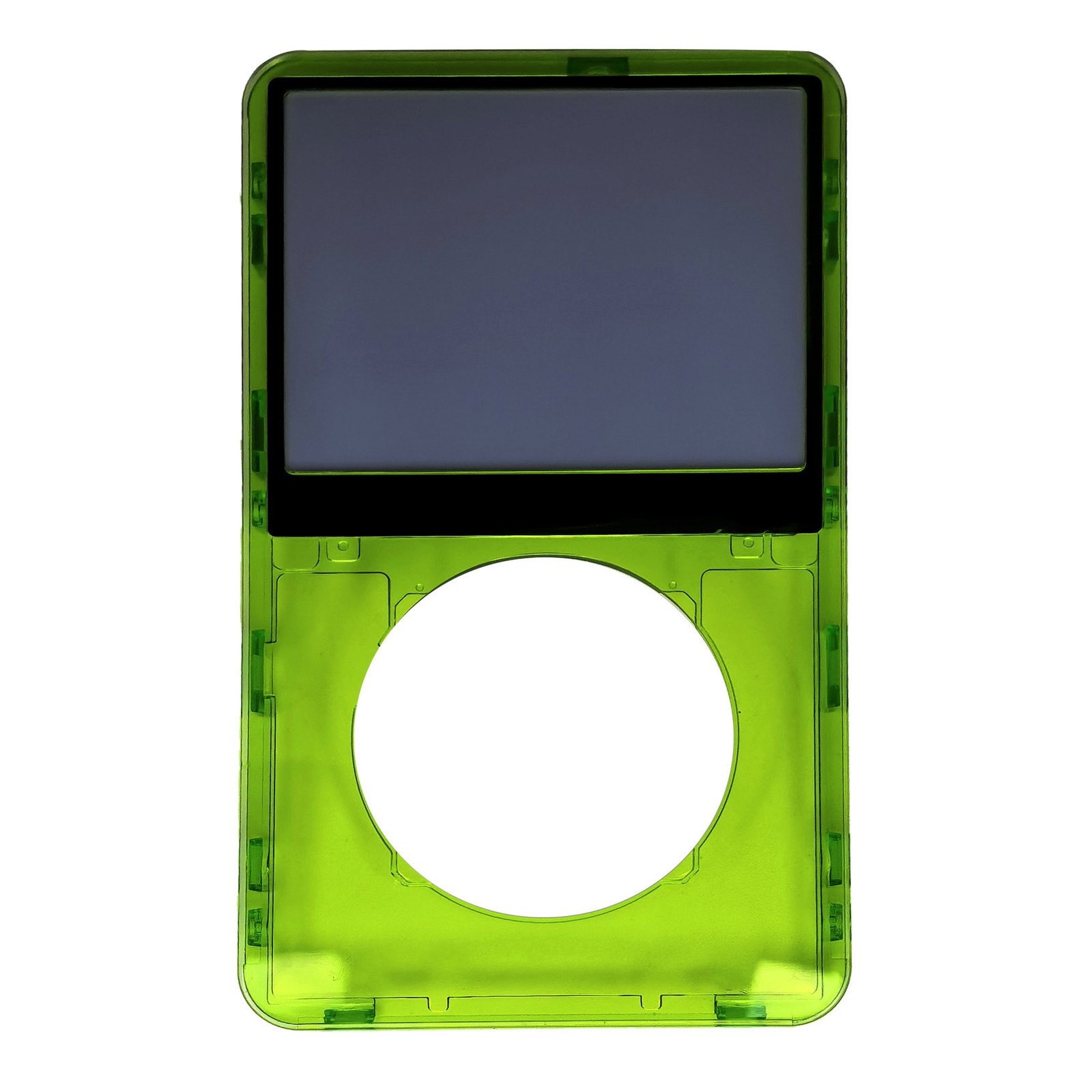 Clear Green Face Plate For Apple iPod Classic 5th Gen 5.5 Front Video 30GB 60 80