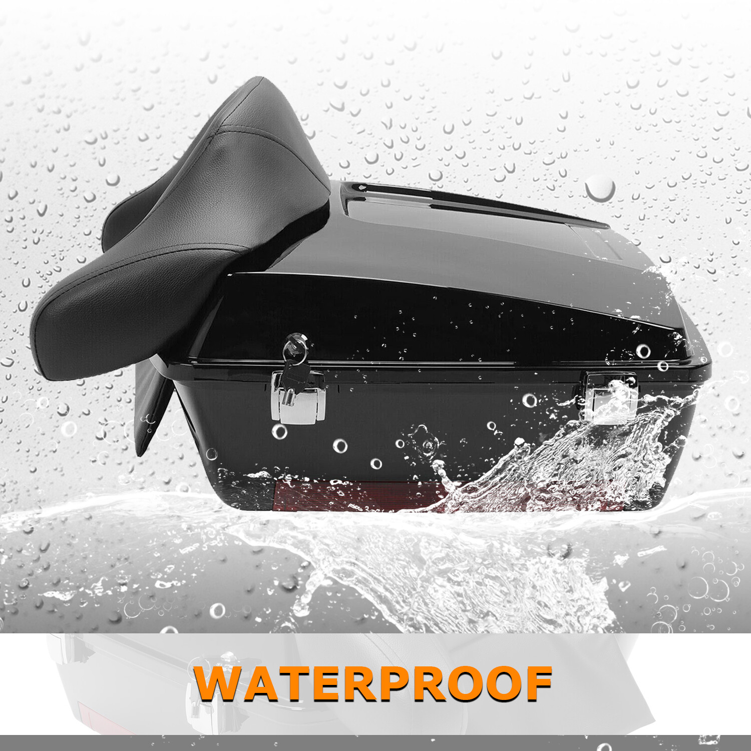 Chopped Luggage Trunk For 1997-2013 Harley Davidson Touring Street Electra Glide