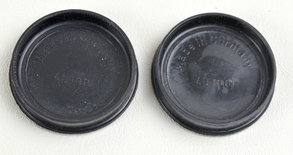 2) 40mm lens caps - Made In GERMANY