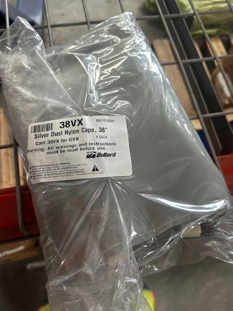 NEW Bullard Tan Nylon Blast Cape, 38VX, 38", for GenVX Respirator