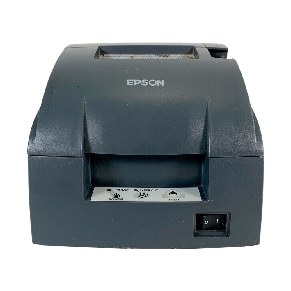 Epson TM-U220B Dot Matrix POS Receipt Printer Serial with AC Adapter TESTED