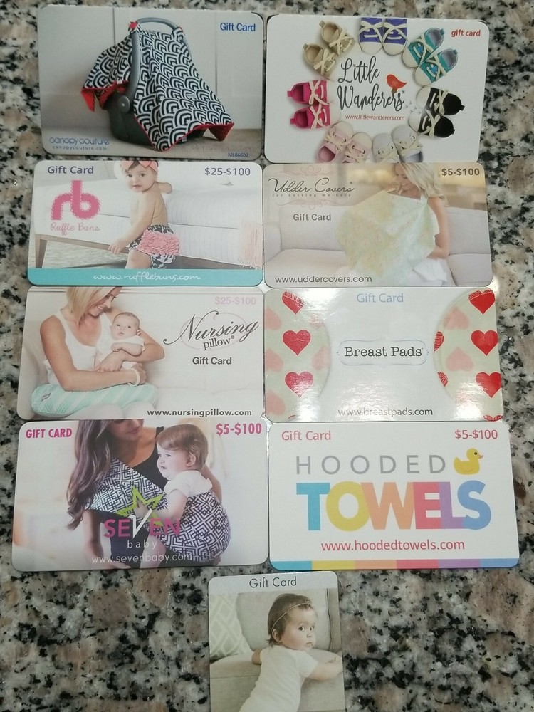 Baby Gift Cards $405 worth