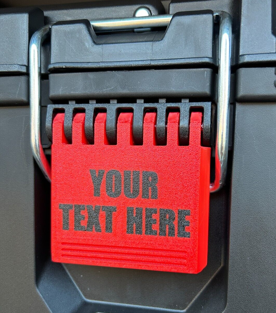 Replacement Latch for Milwaukee Compact Toolbox – Custom Text & Color Options!