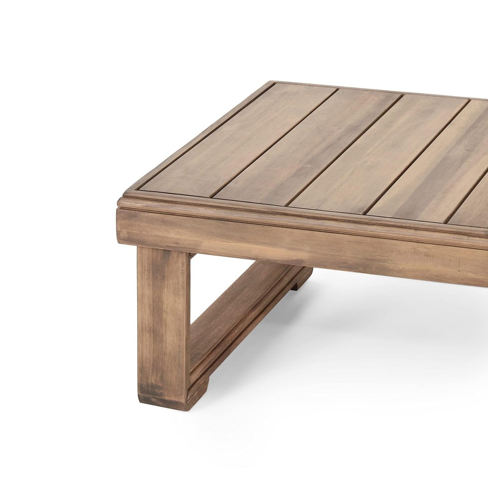 Westchester Rectangular Coffee Table - Acacia Wood - Brown Wash