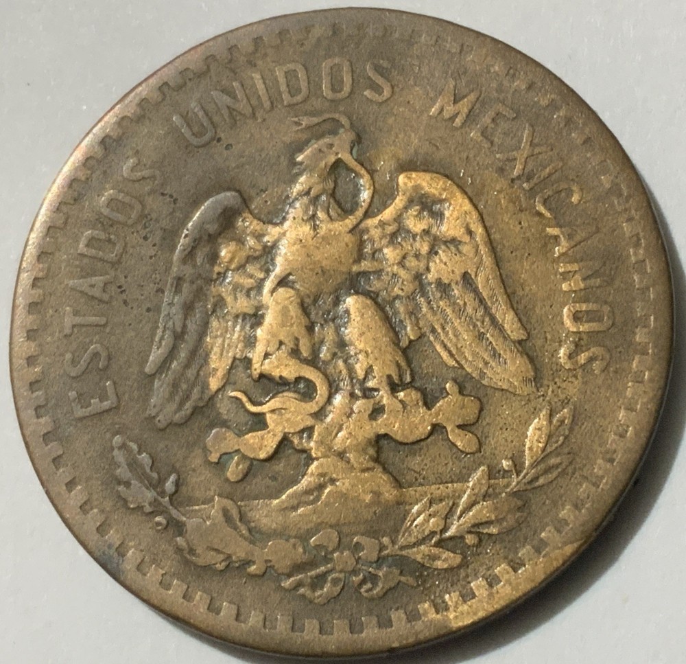 1918 Mexico 5 Centavos
