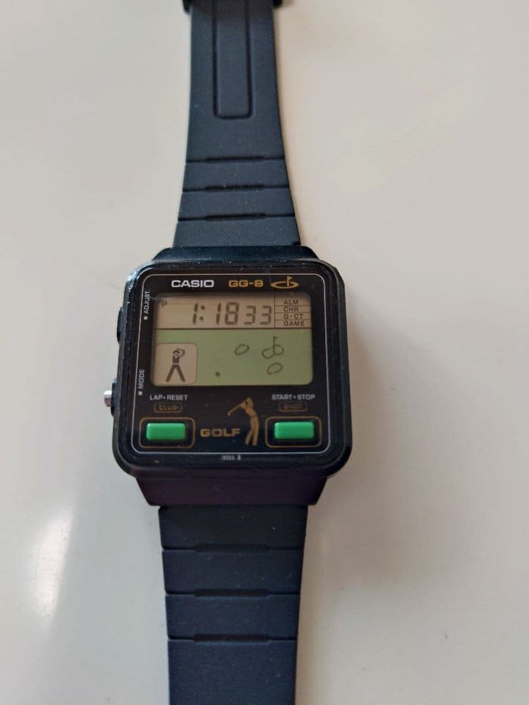 Working CASIO DG-8 Golf Timer Game Watch Digital Watch
