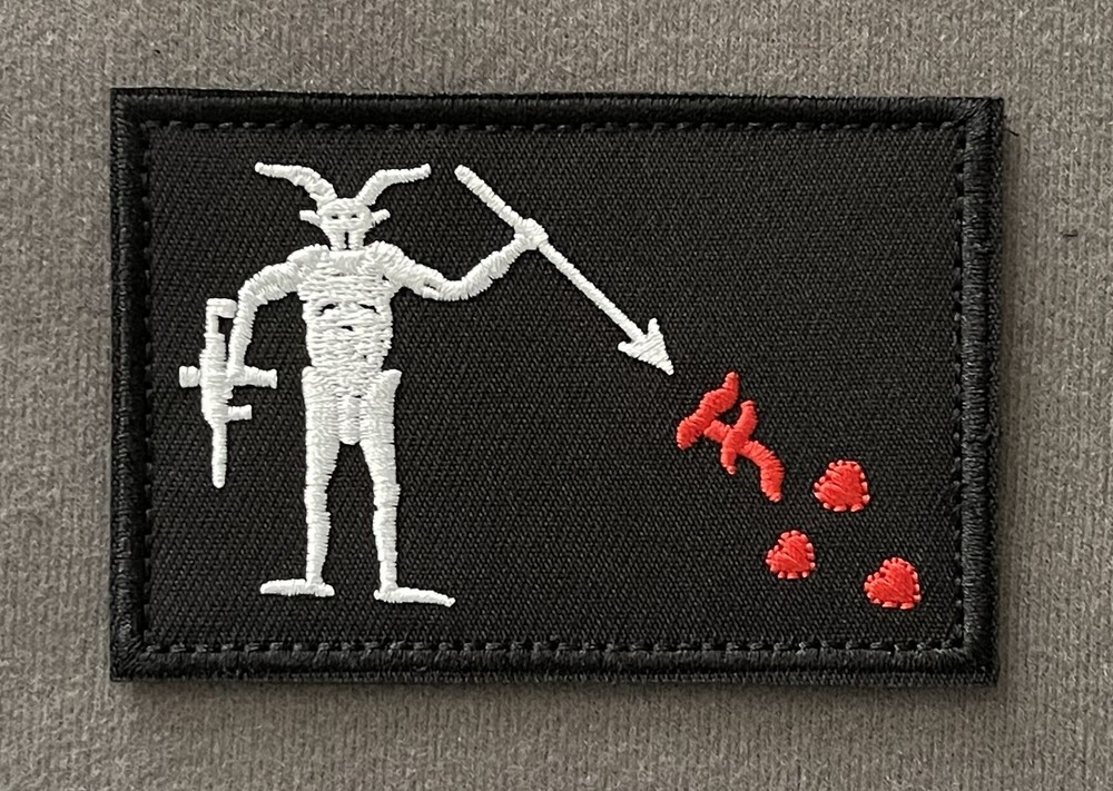 Forward Observations Group Queen Anne’s Revenge Blackbeard Pirate Flag Patch