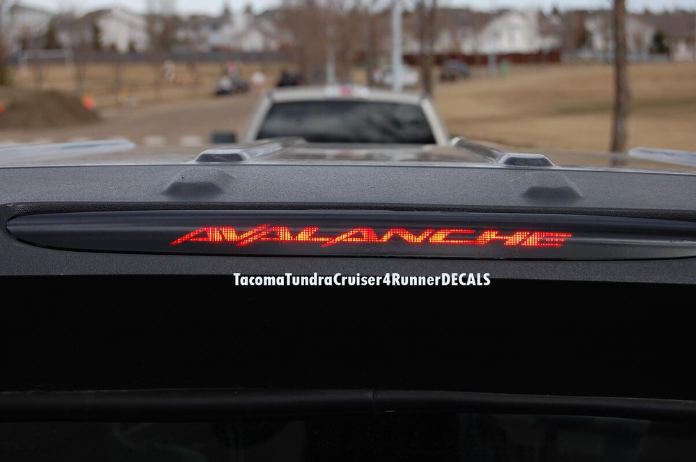 FITS Chevy Avalanche 3rd Brake Light Decal 2004 2005 2006