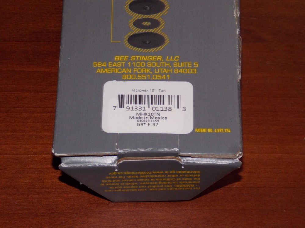 Bee Stinger MicroHex 10" Stabilizer in Tan Finish - B Stinger