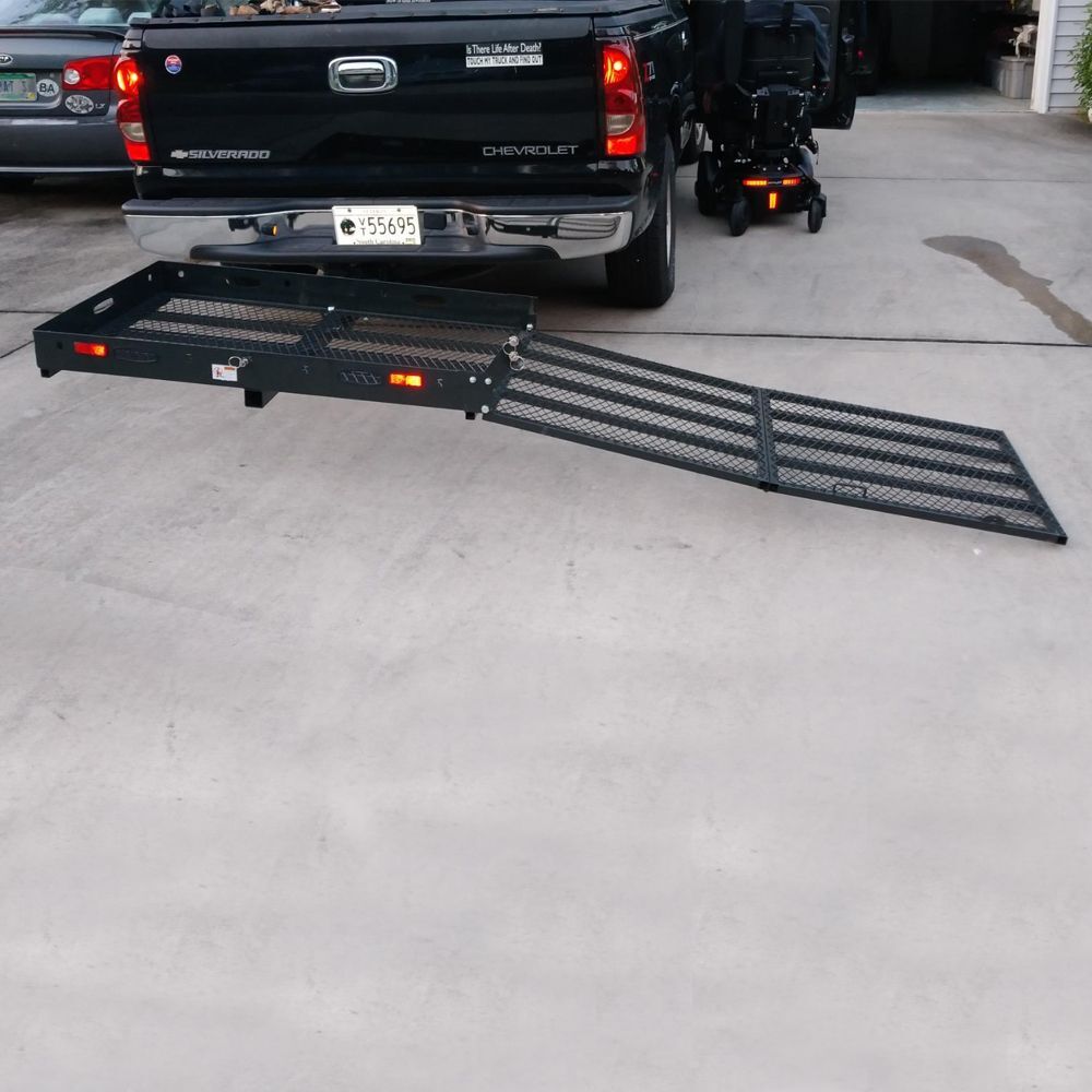 Titan Ramps Hitch-Mounted Wheelchair and Scooter Carrier - 500 lb. Capacity