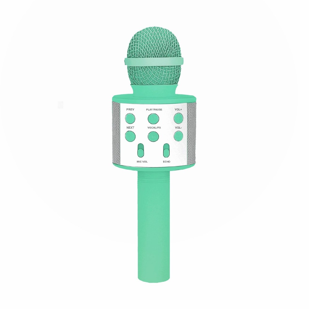 Laser Karaoke Microphone Aquatic Awe Bluetooth Wireless Singing Mic