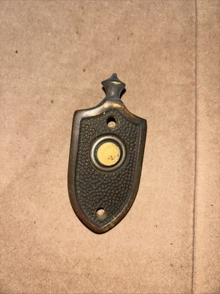 Vintage Solid brass doorbell button