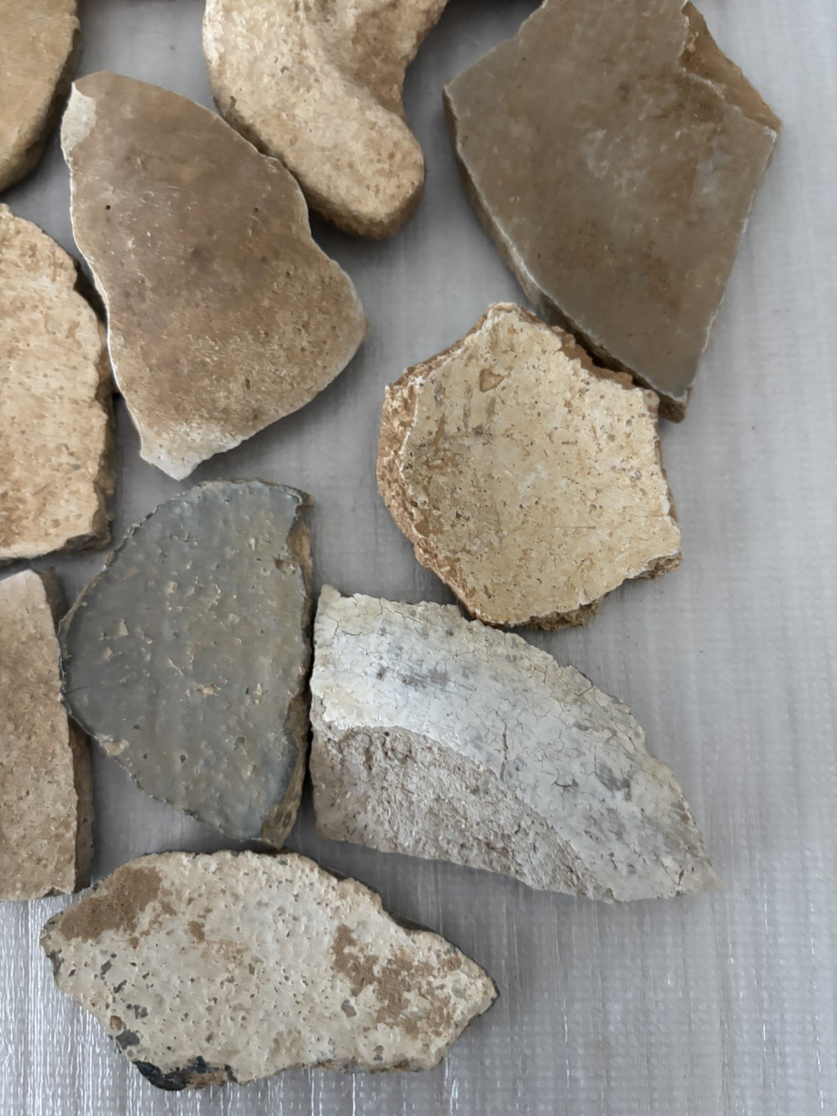 15+ Ancient Anasazi Native American 1-4” Pottery Shards Arizona L10-B FREE SHIP