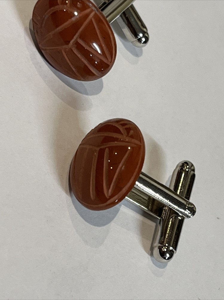 Vintage Scarab Beetle Cufflinks