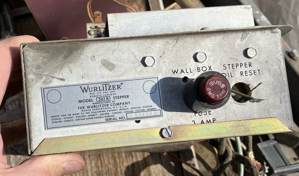 #3 Wurlitzer Jukebox Wallbox Stepper  Model 261B