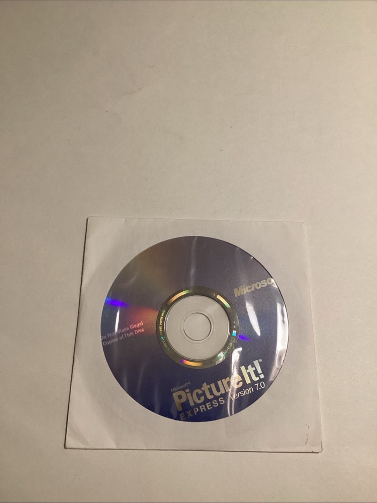 Microsoft Picture It! Express Version 7.0