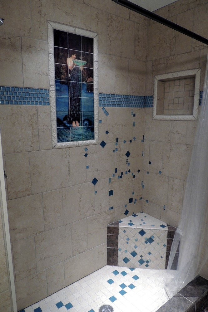 Art Mural Ceramic Waterhouse Bath Backsplash Tile #82