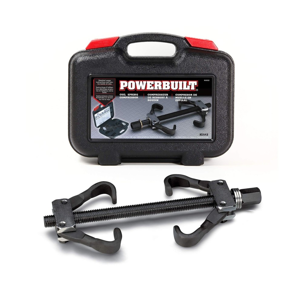Powerbuilt Strut Coil Spring Compressor Tool Kit, Compress, Remove and Instal...