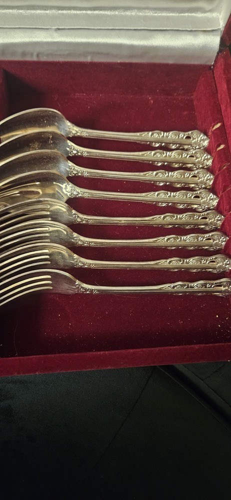 Vintage Ecko Eterna Lilliane Silverplate Korea Silverware 20pc