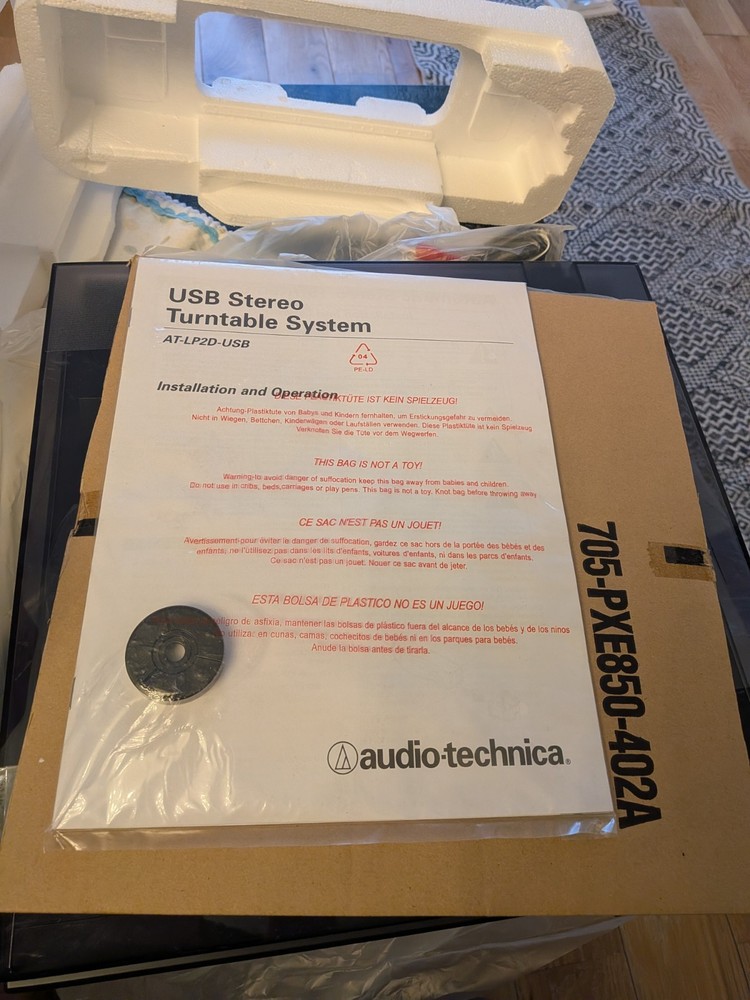 Audio Technica AT-LP2D-USB Fully Automatic Stereo Turntable *Never Used*