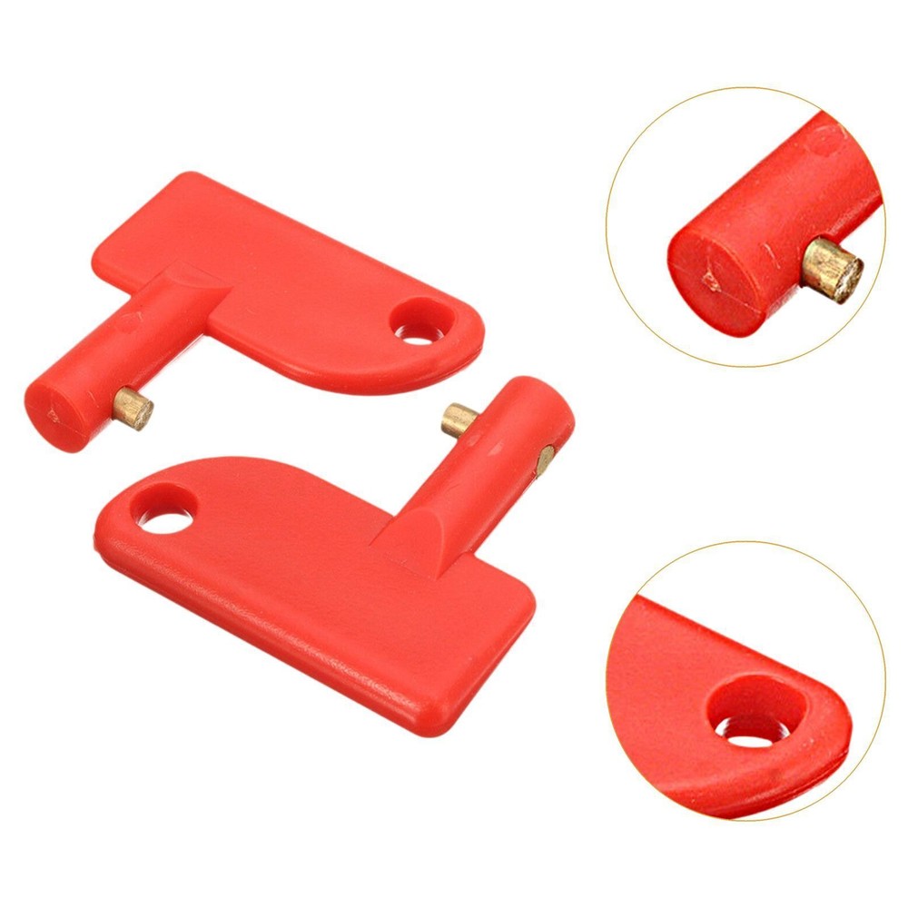 2Pcs Generic Battery Disconnect Isolator Keys Directly Replace for Auto