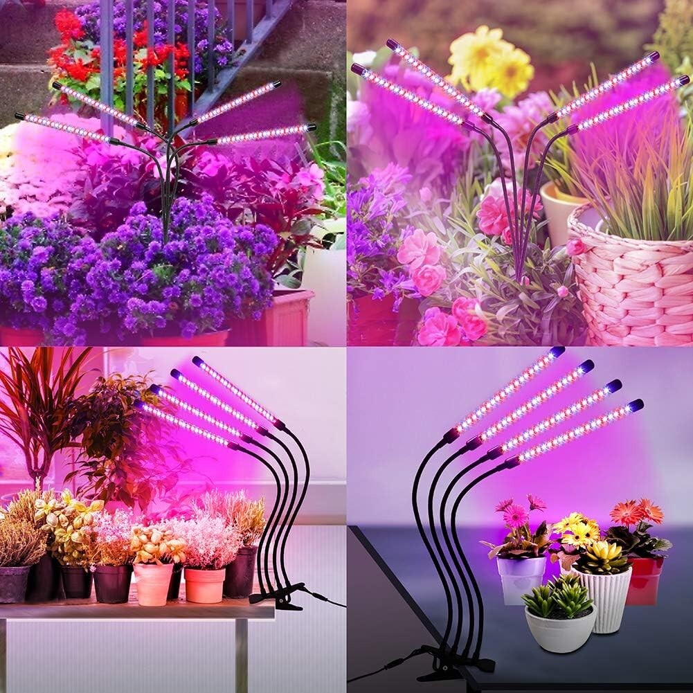 4 Heads LED Grow Light Plant Growing Lamp Light for Indoor Plants Full Spectrum