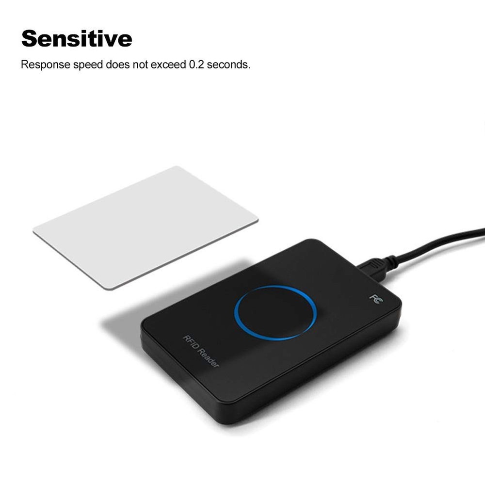 Smart USB UHF RFID Reader 915Mhz, USB Desktop Contactless Card Reader Writer,...