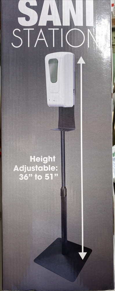 Touch Free Automatic Sani Station Adjustable Stand Smart Chip Large Capacity NEW