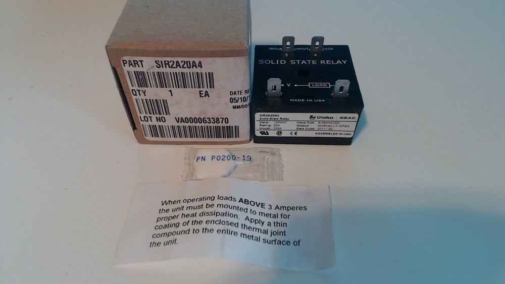 ABB SSAC Littelfuse SIR2A20A4 Solid State Relay new in box