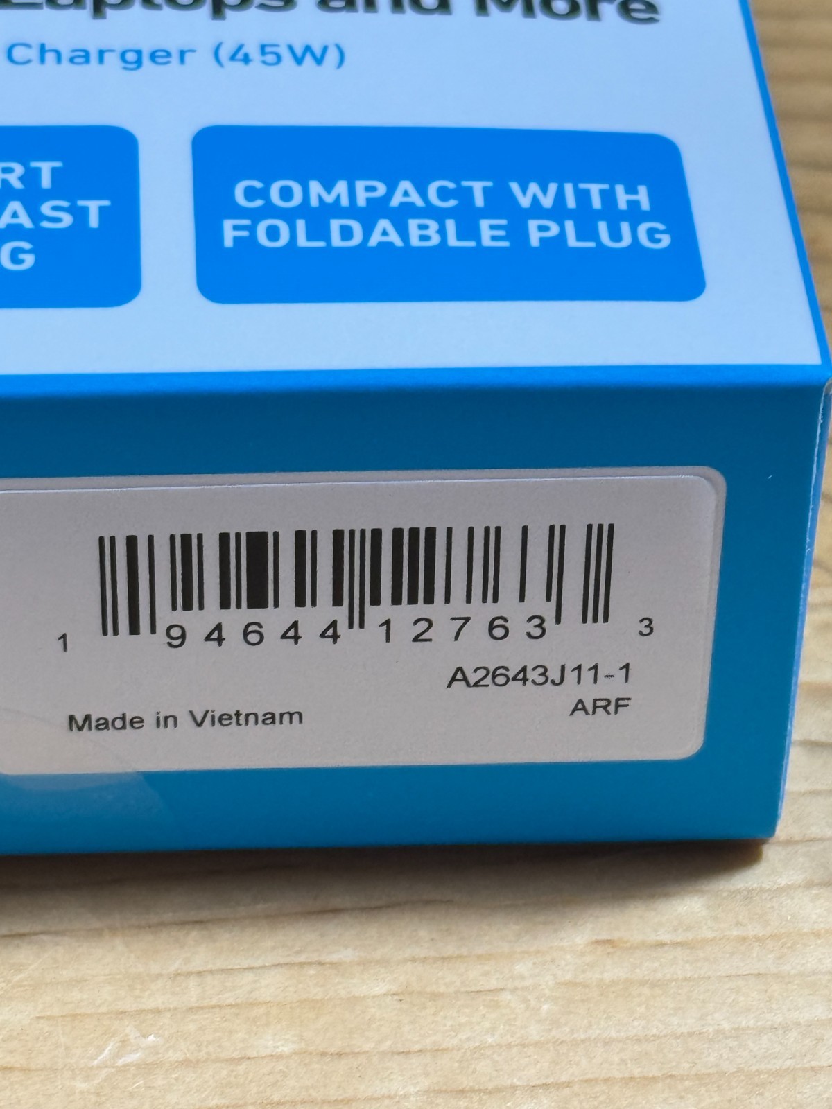 ANKER GaN 45W USB-C PD Super Fast Wall Charger ANA2643J11-1 - BRAND NEW SEALED