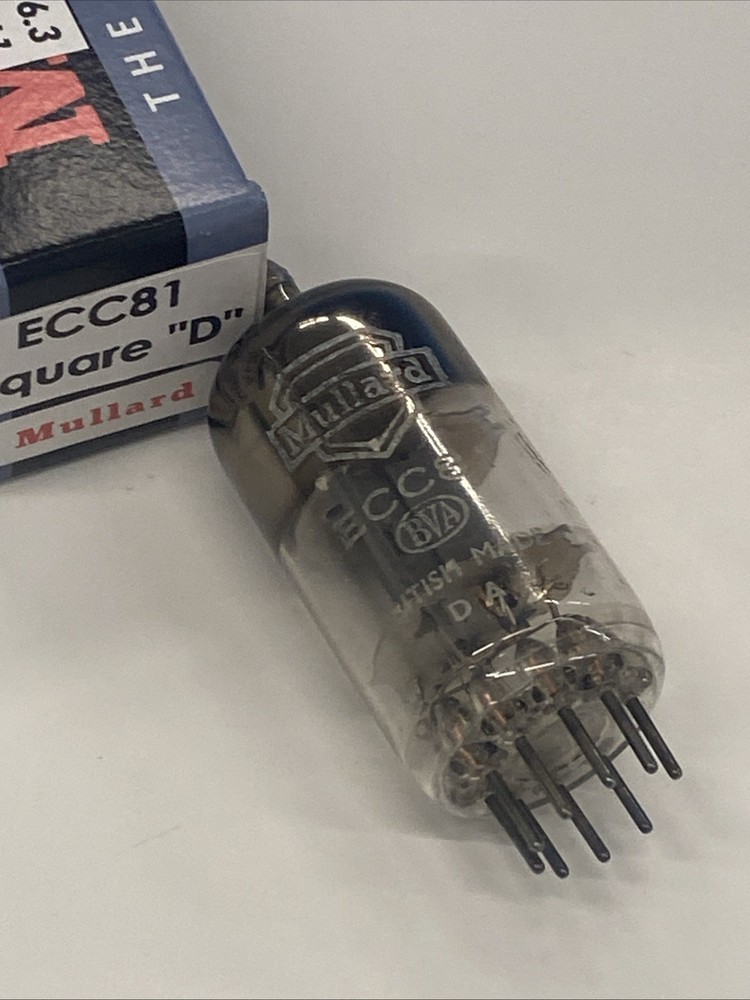 Mullard ECC81 12AT7 Square Getter / TK1 B60,  Blackburn, Maxi-Pre test NOS M0359