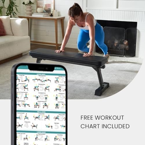 Gym Quality Foldable Flat Bench for Multi-Purpose Weight Training