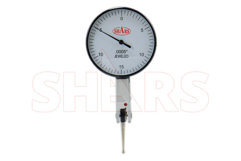 SHARS PRECISION 1.5” White Face Dial Test Indicator Set 0-15-0 .030” .0005” !]