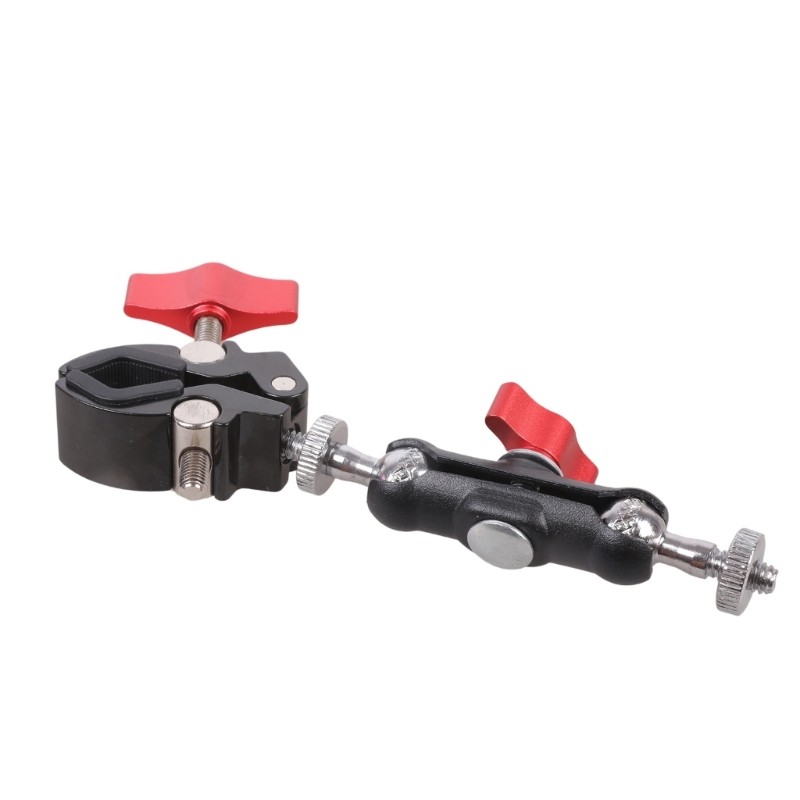 1/4inch Threaded Ball Head Joint Base Double Socket Arm Extension Arm Motorcycle