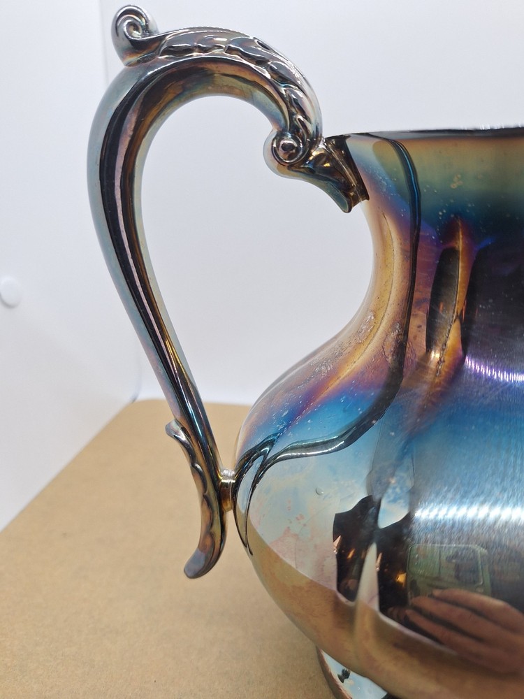 Vintage Sheffield Silverplate Pitcher With Ice Guard, Model S-8507