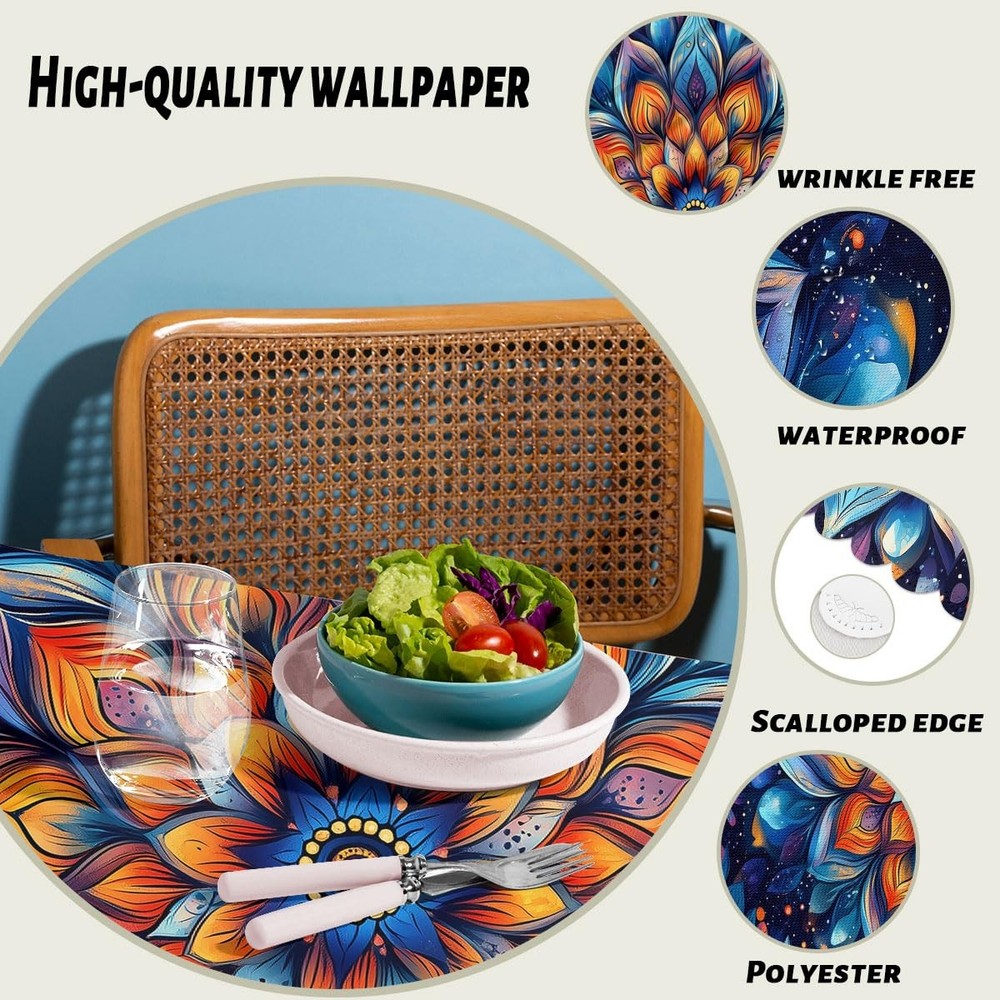 Mandala Decorative Rectangle Table Cloth 70" x 52" (Rectangular), Mandala_20