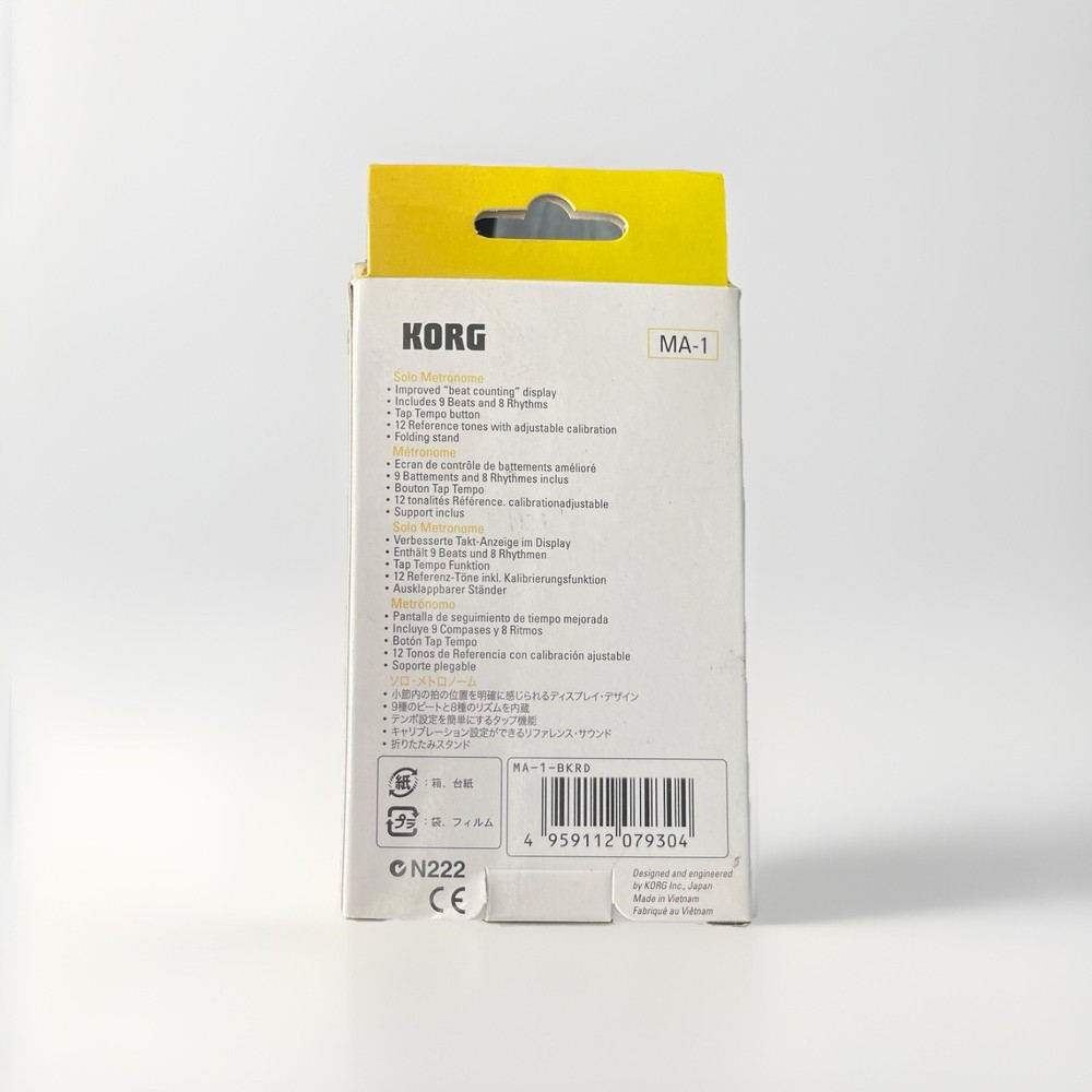 Korg Solo Metronome MA-1BLBK Multi-Function Compact Metronome