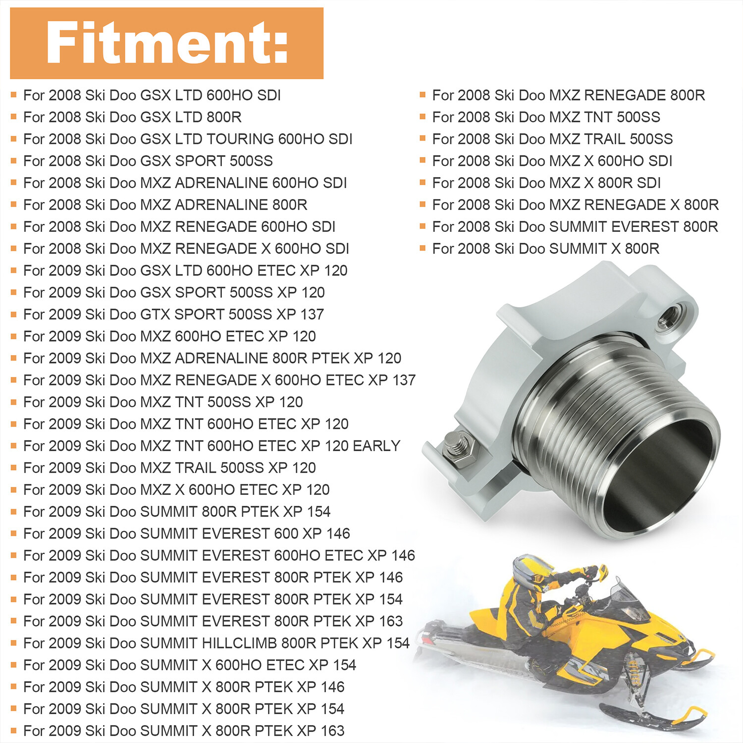 Secondary Clutch Belt Adjuster Kit For Ski-Doo XP 2008-2009 Update to 2010 Newer