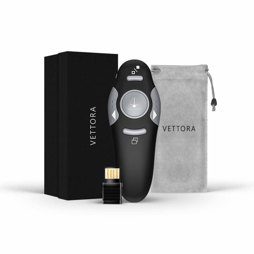 Laser Pointer Remote Control with USB, Supports Mac, Android iOS