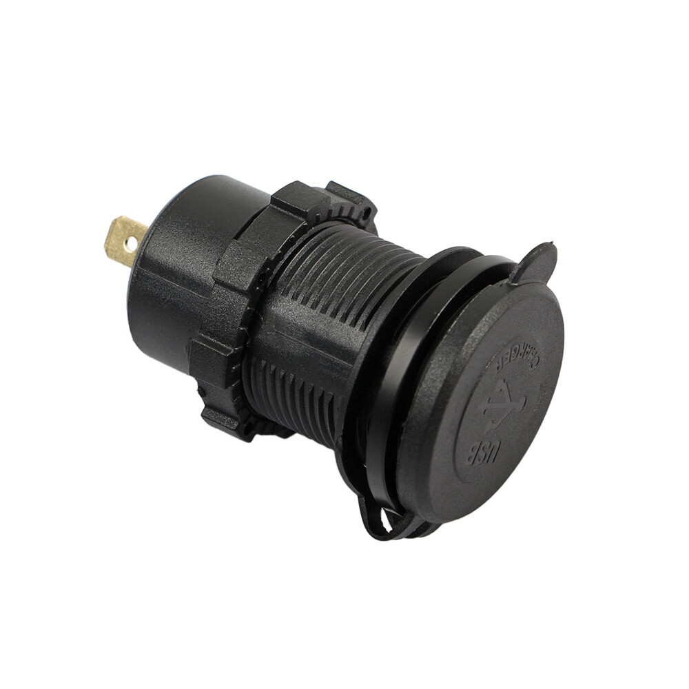 12V-24V QC3.0 + PD USB C Car Fast Charger Power Socket Outlet for Boat RV Marine