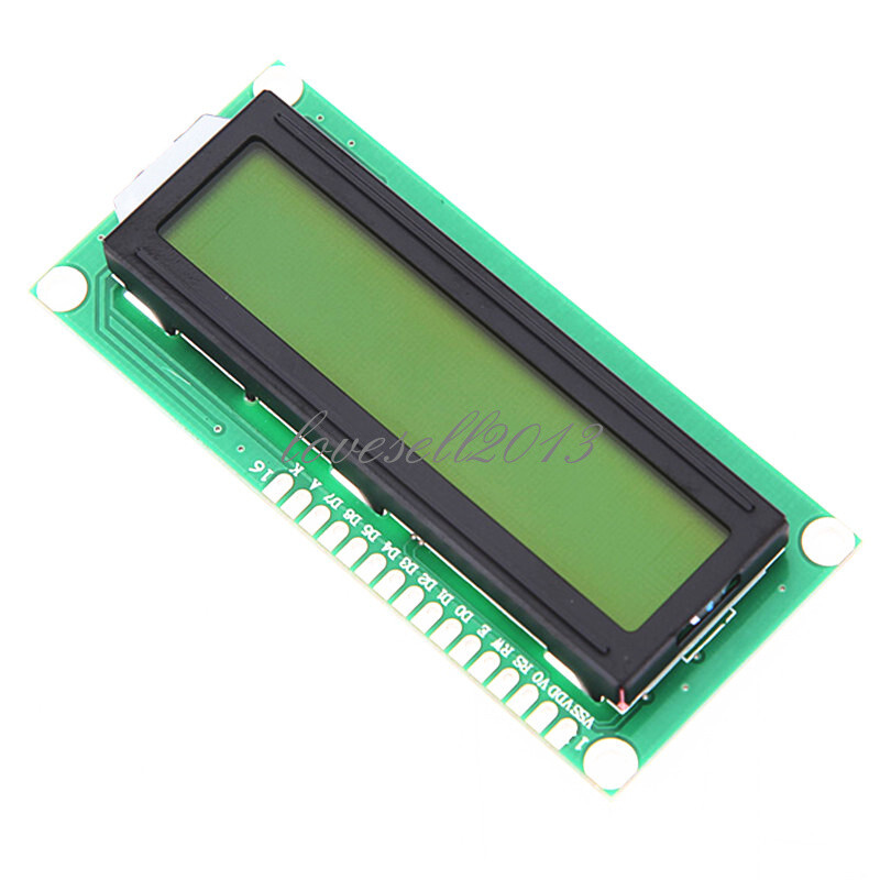 1602 16x2 Character LCD Display Module HD44780 Controller Yellow Blacklight