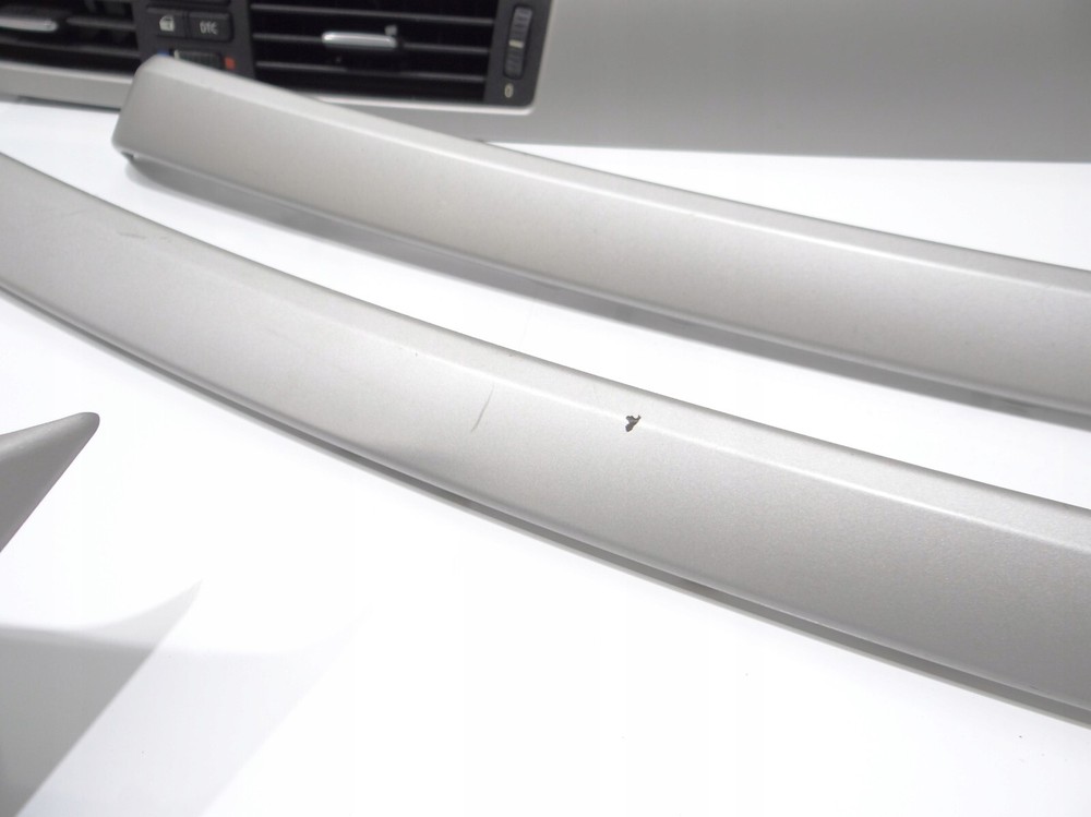 BMW 3 E90 E91 Silver Interior Trim Kit CIC Center Console Moldings Covers LHD