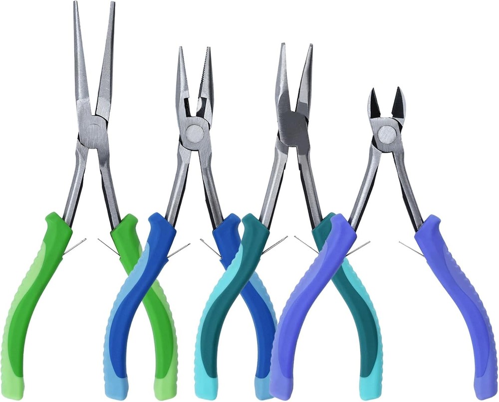 4 Pcs Jewelry Pliers Tool Set, Making Set with Multi