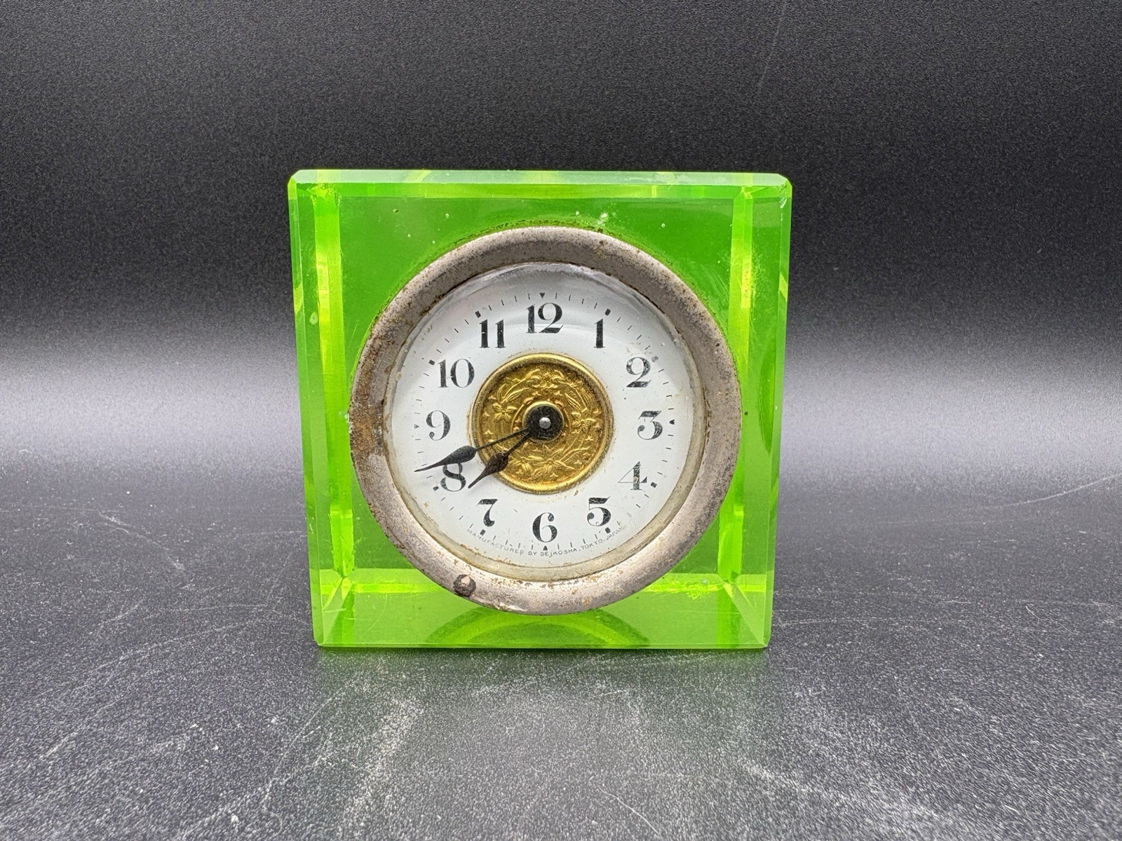 Uranium Glass Clock